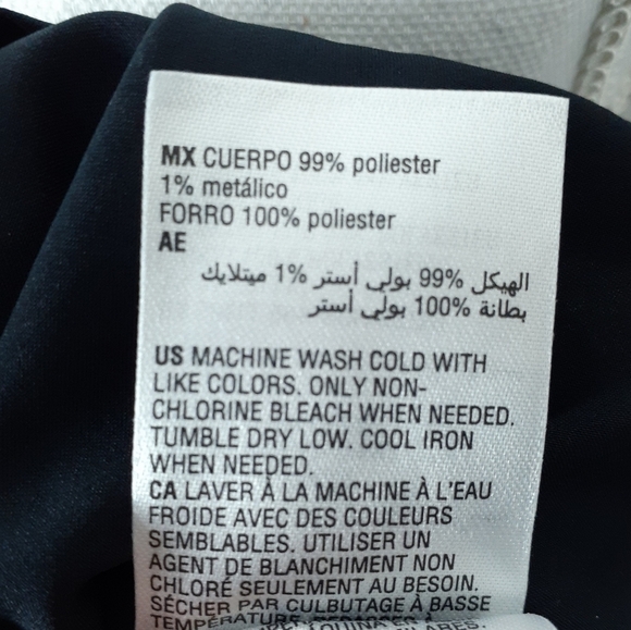 INC Cold Shoulder Top Blouse PL Paisley Navy 712 - Picture 7 of 7